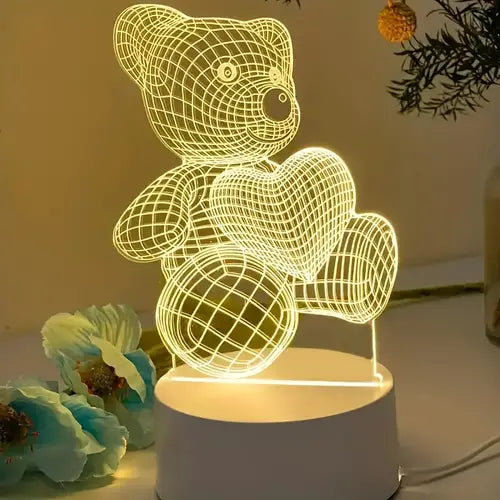 LAMPARA LED DECORATIVA EN ACRÍLICO OSO