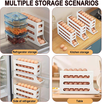 Dispensador de huevos de 4 niveles para refrigerador