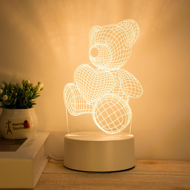 LAMPARA LED DECORATIVA EN ACRÍLICO OSO