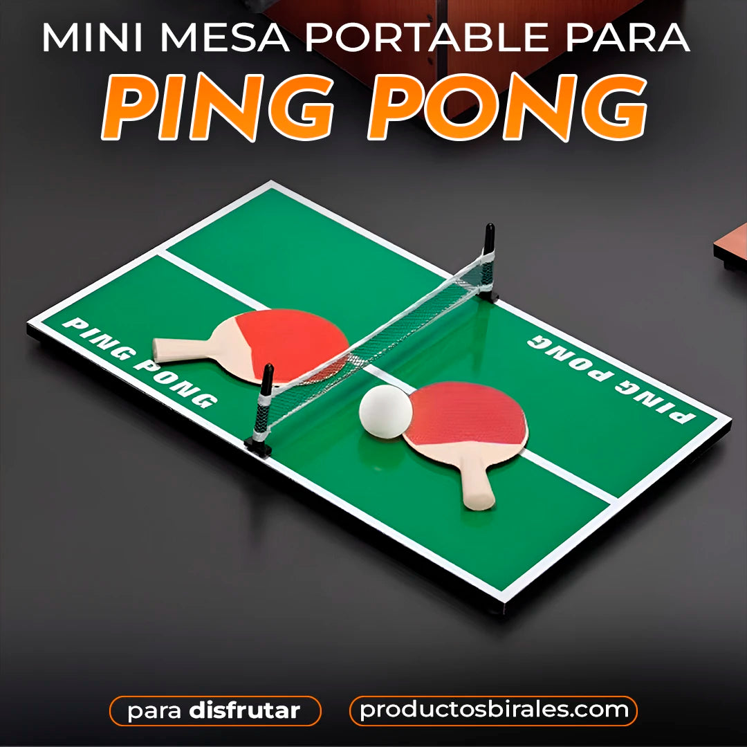 MINI TABLA PORTABLE DE PING PONG