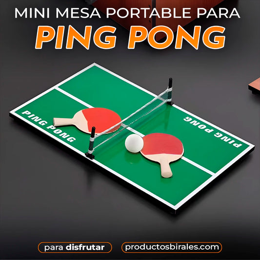 MINI TABLA PORTABLE DE PING PONG