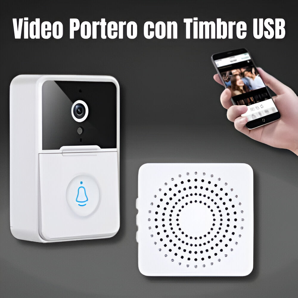 VIDEO PORTERO CON TIMBRE USB