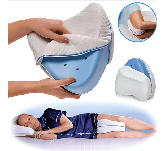 Almohada Para Piernas Rodillas Cojín Ortopédico Ergonómico Color Blanco