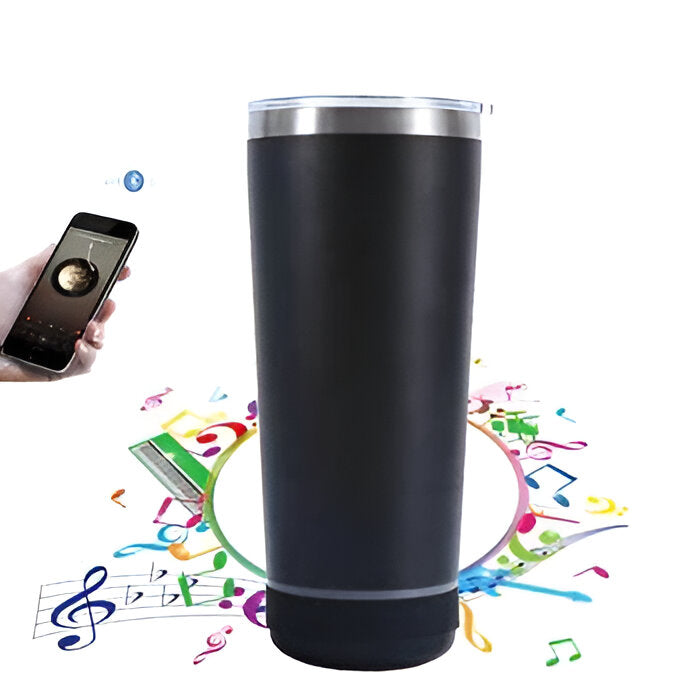 VASO CERVECERO PARLANTE BLUETOOTH ACERO INOXIDABLE 480ML